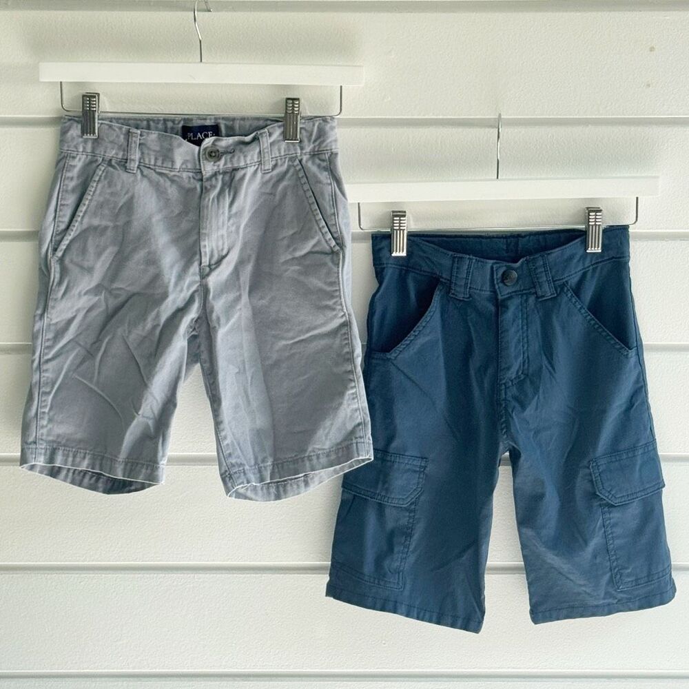 Wrangler & Children's Place Boys Short Lot Cargo Performance & Flat Front Size 8